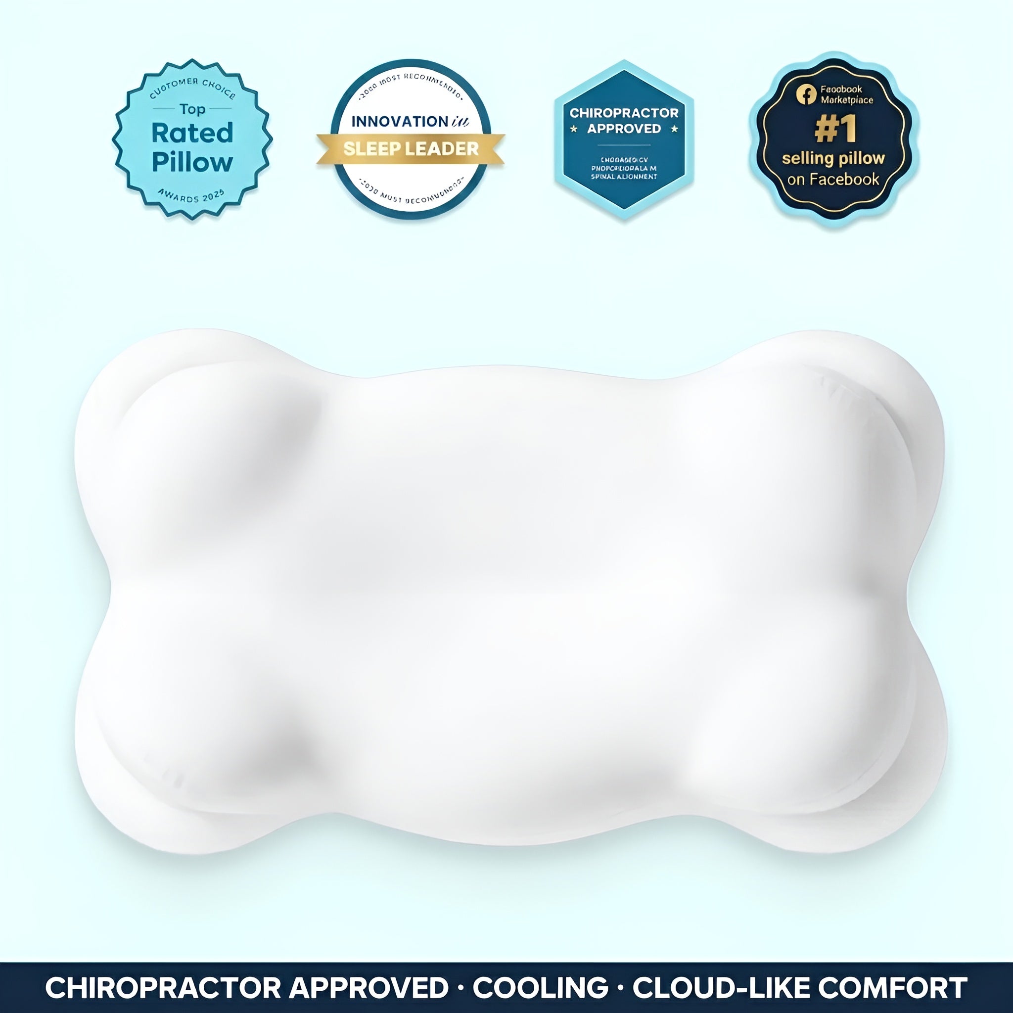 OrthoCloud™ – Original Orthopaedic Cloud Pillow ☁️